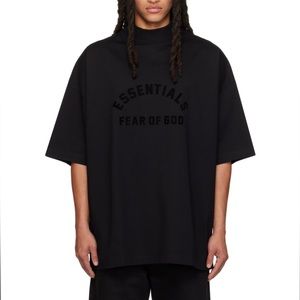 FEAR OF GOD ESSENTIALS Black Bonded T-Shirt